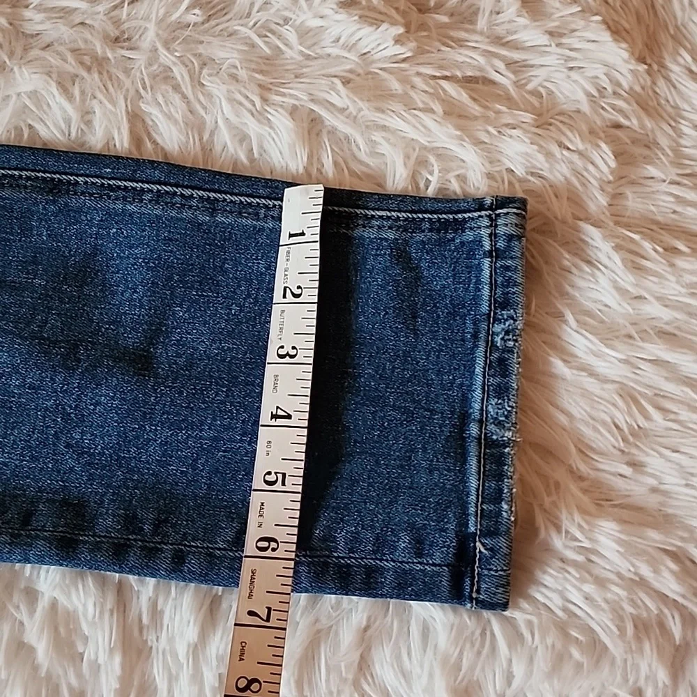 Vervet Jeanne Blue Denim Jeans Brand New High Rise Stretch Slim Straight